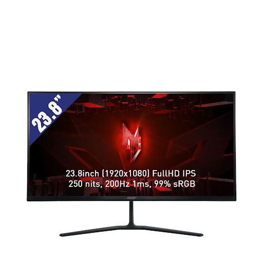 Màn hình/ LCD Gaming Acer 23.8 inch Nitro KG240Y X1 (FHD/IPS/200Hz/1ms) Đen