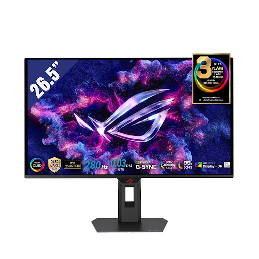 Màn hình LCD Gaming ASUS 26,5" ROG Strix OLED XG27ACDMS (2K/ QD-OLED/ 280HZ/ 0.03ms/ Adaptive-Sync) Đen
