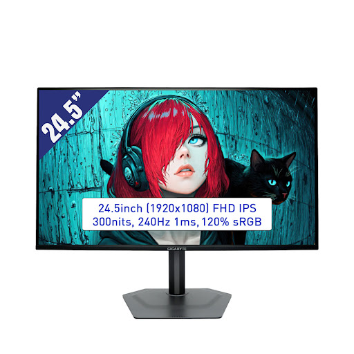 Màn hình LCD GIGABYTE 24.5'' G25F2A Gaming (1920x1080/ IPS/ 240hz/ 1ms/ FreeSync Premium ) ( đen)