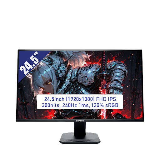 Màn hình LCD GIGABYTE 24.5'' GS25F2A Gaming (1920x1080/ IPS/ 240hz/ 1ms/ FreeSync Premium ) ( đen)
