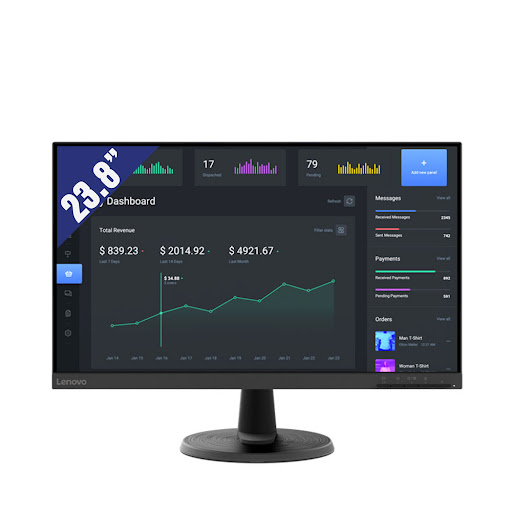 Màn hình LCD Lenovo 23.8" D24-40 - 67A2KAC6VN (1920 x 1080/ VA/ 75Hz/ 4ms)
