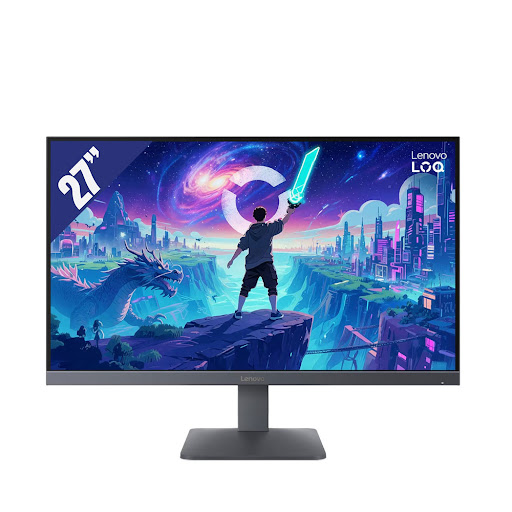 Màn hình LCD LENOVO 27" LOQ 27Q-10 (68F3GACBVN) (2560x1440/ IPS/ 180Hz/ 0.5 ms (MPRT)/ VESA Adaptive Sync, AMD FreeSync™ ) (xám)