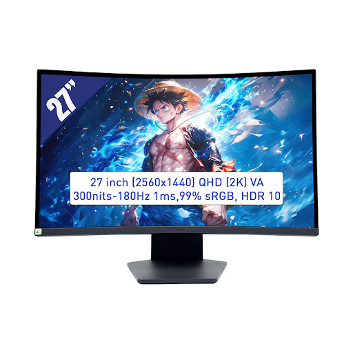 Màn hình LCD LG 27 inch 27GS60QC-B.ATVQ (2560x1440/ VA/ 180Hz/ 1ms) Đen