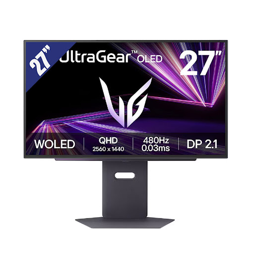 Màn hình LCD LG 27" OLED 27GX790A-B.ATV (2K/ OLED/ 480 Hz/ 0.03ms (GTG)/ FreeSync Premium Pro, G-SYNC Compatible) Đen