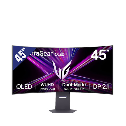 Màn hình LCD LG 45" 45GX950A- B.ATV (5120 x 2160/ OLED/ 165Hz/ 0.03ms/ Cong) (Đen)