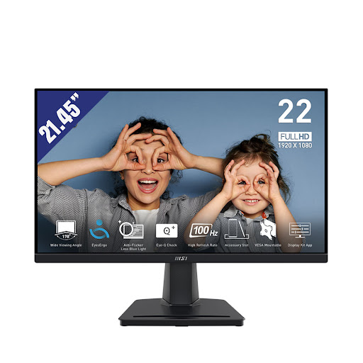 Màn hình LCD MSI 21,45" PRO MP225V (1920 x 1080/ VA/ 100Hz/ 4ms GTG/ Adaptive-Sync) Đen