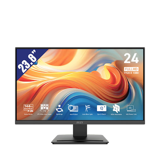 Màn hình LCD MSI 23.8" PRO MP243L E14 (1920x1080/ 144Hz/ IPS/ 1ms-4ms) Đen