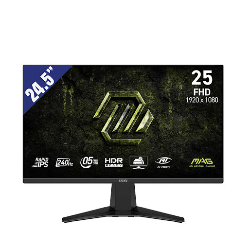 Màn hình LCD MSI 24.5" MAG 255F X24 (9S6-3BC91M-002) (1920 x 1080/ Rapid IPS/ 240Hz/ 0.5ms (GtG, Min.)/ Adaptive-Sync) (đen)