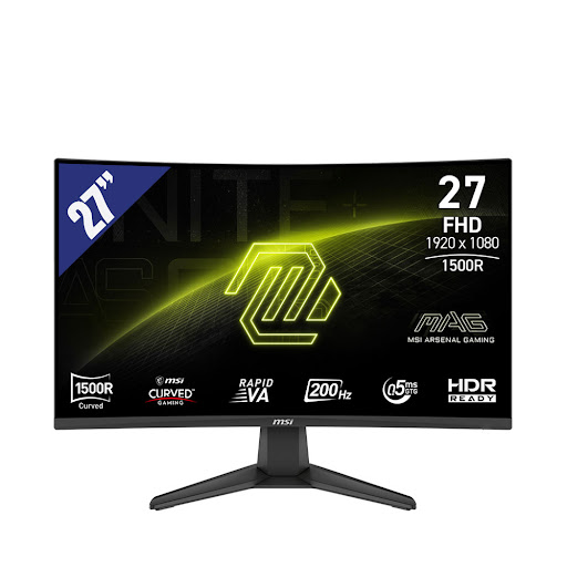 Màn hình LCD MSI 27" MAG 276CF E20 (1920x1080/ Rapid VA/ 200Hz/ 0.5ms/ Adaptive-Sync) Đen