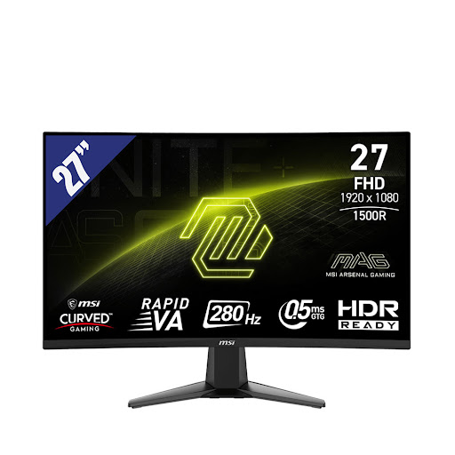 Màn hình LCD MSI 27" MAG 276CXF (1920 x 1080, Rapid VA, 280hz, 0.5ms (GtG))