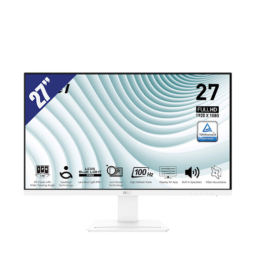 Màn hình LCD MSI 27" PRO MP273AW (1920x1080/ IPS/ 100Hz/ 4ms GTG/ 1ms MPRT) Trắng