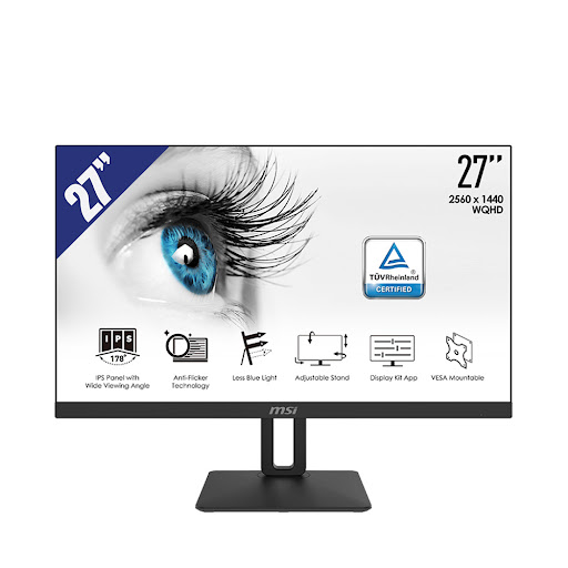Màn hình LCD MSI 27" Pro MP273QP - 3PB6 (2560x1440/ IPS/ 75Hz/ 1ms (MPRT))