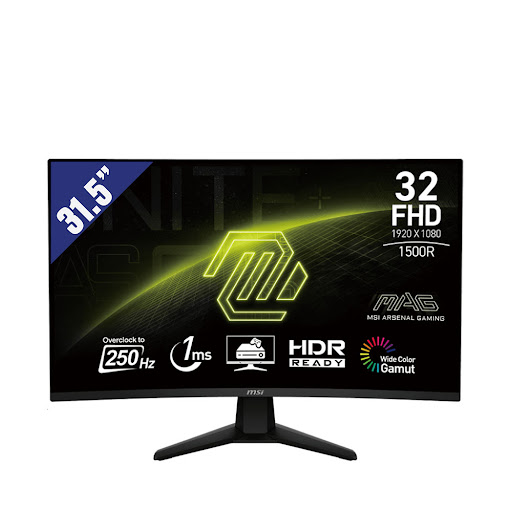 Màn hình LCD MSI MAG 32C6X 31.5''/ 1920 x 1080/ VA/ 250Hz/ 1ms