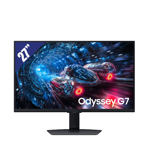 Màn hình LCD Samsung 27" Odyssey G7 G70F (LS27FG702EEXXV) (3840 x 2160/ IPS/ 180Hz/ 1ms/ FreeSync Premium, G-Sync Compatible) (Đen)