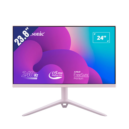 Màn hình LCD Viewsonic 23.8" Gaming VX2428AJ-PK (1920x1080/ IPS/ 240Hz/ 0.5ms) Hồng