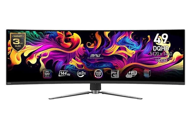 Màn hình Gaming MSI MPG 491CQP QD-OLED (49 inch DQHD, QD-OLED, 144Hz, 0.03ms)