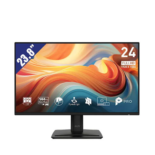Màn hình LCD MSI 23.8" PRO MP242 E14A (9S6-3PD1CT-011) (1920 x 1080/ IPS/ 144Hz/ 1ms (MPRT) / 4ms (GtG)/ Adaptive-Sync) (đen)