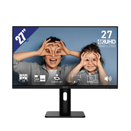 Màn hình LCD MSI 27" PRO MP273UP_E6(3840x2160/ IPS/ 60Hz/ 4ms (GTG)/ Adaptive-Sync)(đen)