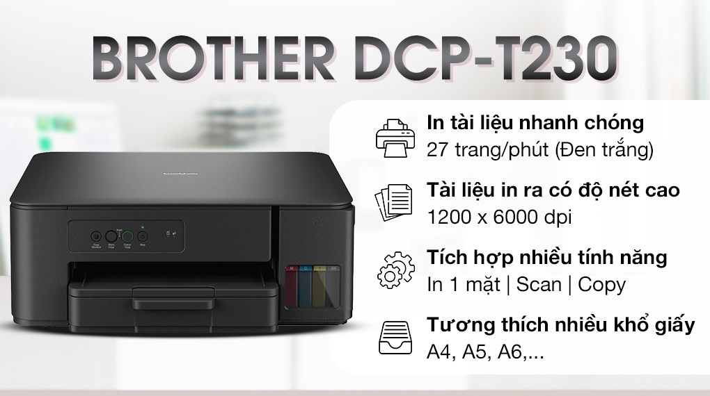 Máy in phun màu đa năng Brother DCP-T230