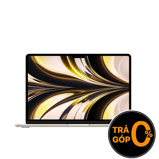 Máy tính Apple MacBook Air M2 13.6 inch (8CPU/8GPU/16GB/256GB) - Trắng vàng (MC7W4SA/A)