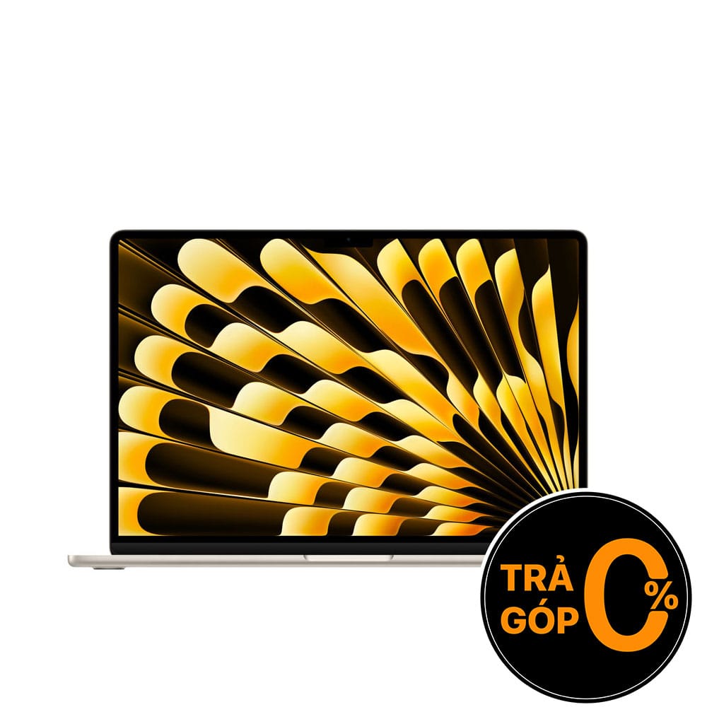 Máy tính Apple MacBook Air M5 15 inch (10CPU/10GPU/16GB/512GB/70W) - Trắng vàng (Z1LT000Q9)