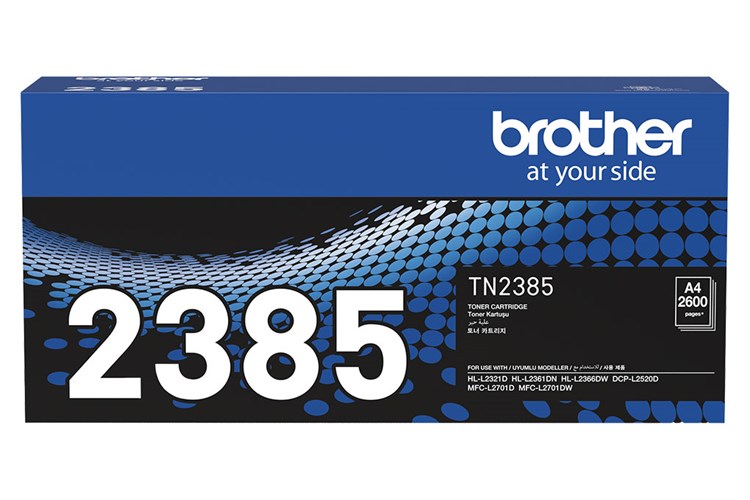 Hộp mực Brother TN-2385 (dành cho Brother MFC-L2701DW/HL-L2366DW/HL-L2361DN/HL-L2321D/DCP-L2520D/DCP-L2701D)