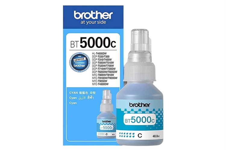 Mực in phun Brother BT5000C Xanh Dương (dành cho Brother T310/T520W/T720DW/T220/T510W/T710W/...)
