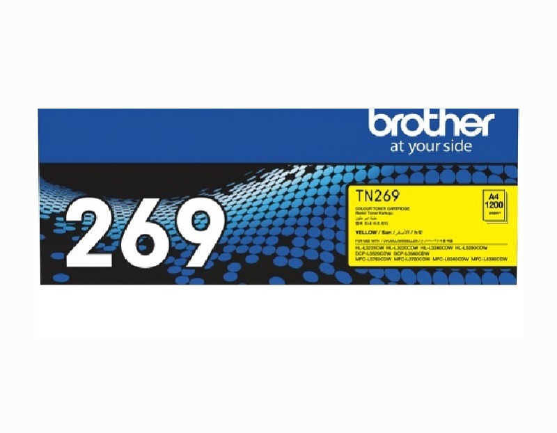 Brother TN269Y Yellow Standard Yield Toner Cartridge (TN269Y)