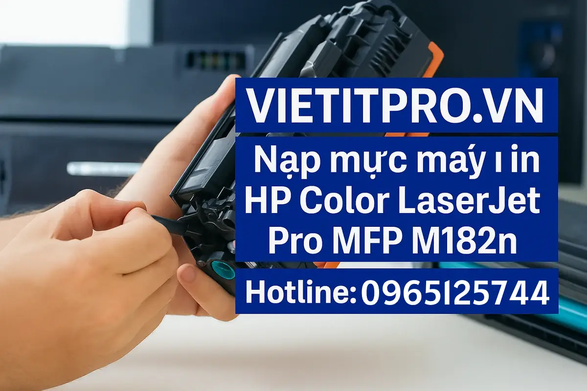 Dịch vụ nạp mực máy in HP Color LaserJet Pro MFP M182n tại Thủ Đức