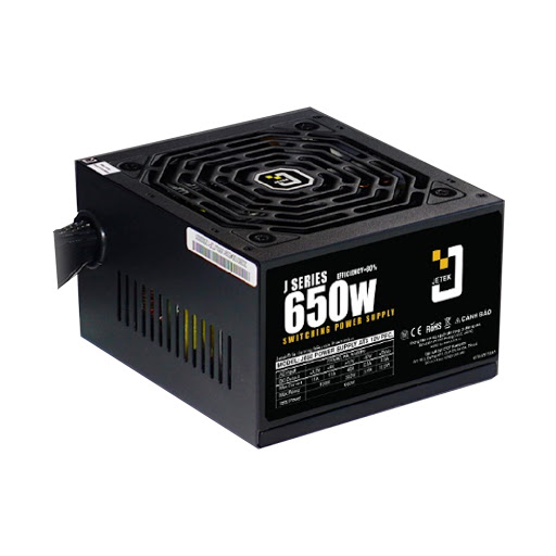 Nguồn máy tính Jetek J650 - 650W - 2 Dây CPU - P.PFC