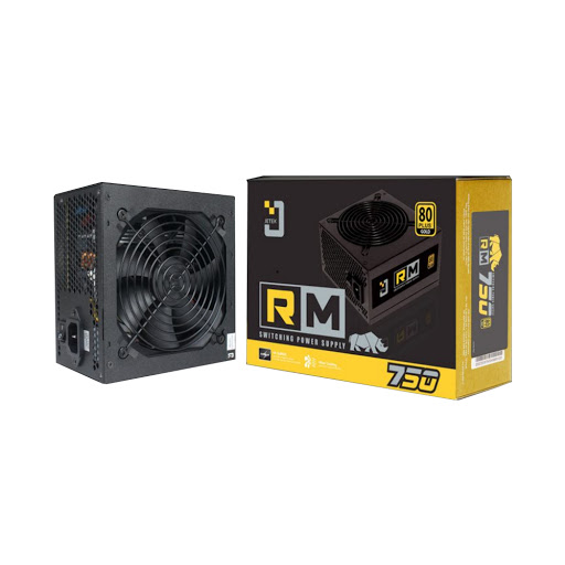 Nguồn máy tính Jetek Rhino RM750 - 750W - 2 Dây CPU - 80plus Gold