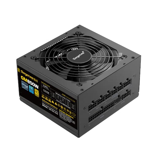 Power SEGOTEP GM850W Black - 850W -80 Plus Gold - Full Modular - ATX3.0+PCIE 5.0