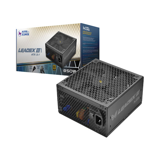 PSU Super Flower Leadex III Gold 850W ATX 3.1 Black 80 Plus Gold SF-850F14GE(GL)