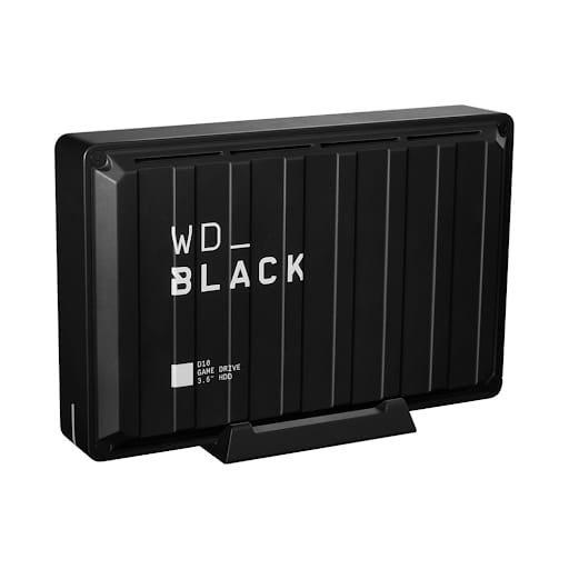 Ổ cứng di động HDD WD Black D10 Game Drive 8TB 3.5", USB 3.2, Đen (WDBA3P0080HBK-SESN)