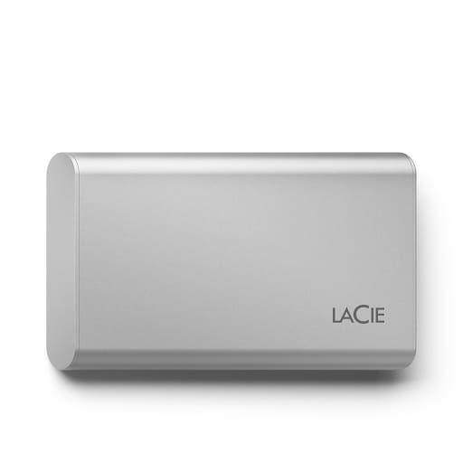 Ổ Cứng Di Động SSD LaCie Portable 2TB USB-C + Rescue (Bạc) - STKS2000400