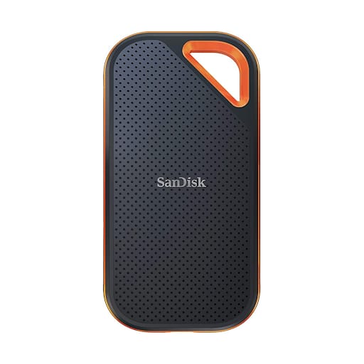 Ổ cứng di động SSD SanDisk Extreme Pro Portable E81 1TB 2000MB/s, Type-C (SDSSDE81-1T00-G25) (Đen Cam)