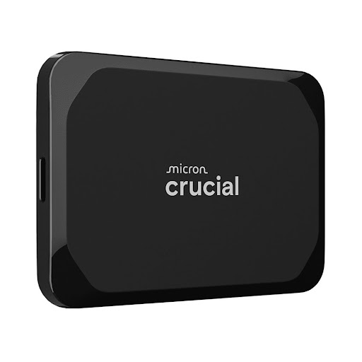 Ổ cứng gắn ngoài SSD Crucial 4TB X9, USB-C 3.2 Gen 2 (10Gb/s), 1050/1050MB/s, Đen (CT4000X9SSD9)