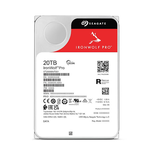 Ổ cứng gắn trong/ HDD Seagate Ironwolf Pro 20TB SATA3 256MB 7200rpm (ST20000NT001)