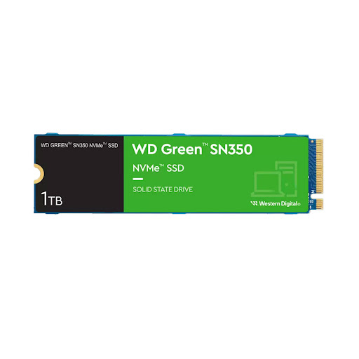 Ổ cứng gắn trong/ SSD WD GREEN 1TB SN350 NVMe M.2-2280 PCIe Gen3x4 (WDS100T3G0C)