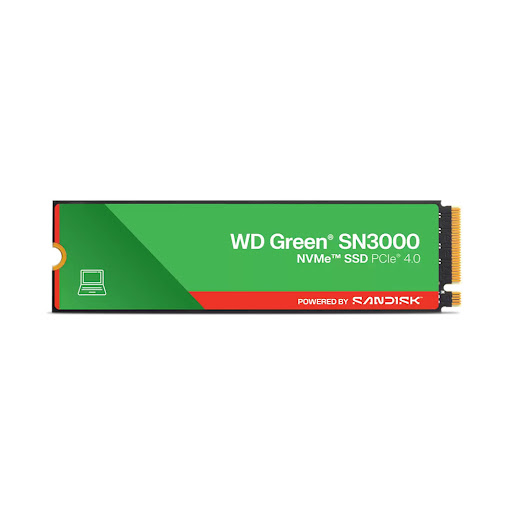 Ổ cứng gắn trong/ SSD WD SN3000 1TB NVMe Gen4x4 - Green (WDS100T5G0E)