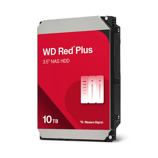 Ổ cứng HDD WD 10TB Red Plus (3.5 inch, 7200RPM, SATA, 512MB cache) (WD100EFGX)