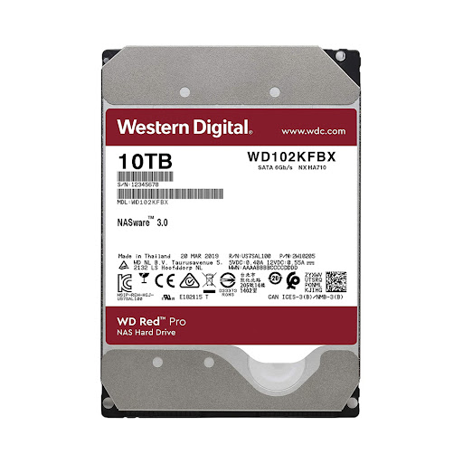 Ổ cứng HDD WD 10TB Red Pro (3.5 inch, 7200RPM, SATA, 256MB cache) (WD102KFBX)