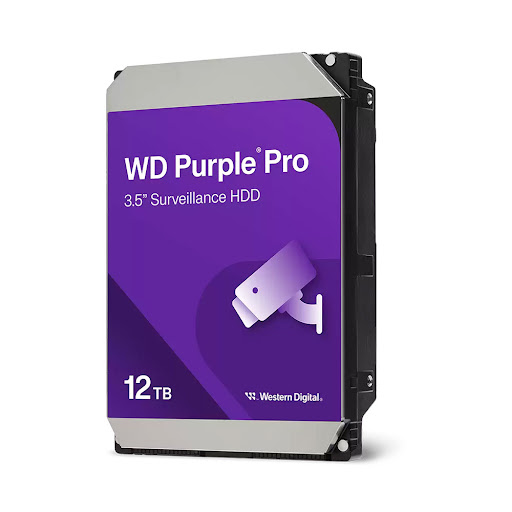 Ổ cứng HDD WD 12TB Purple Pro (3.5 inch, 7200RPM, SATA, 512MB cache) (WD122PURP)