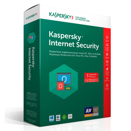 Phần mềm Kaspersky Internet Security 3 máy tính