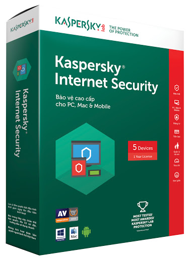 Phần mềm Kaspersky Internet Security 5 máy tính