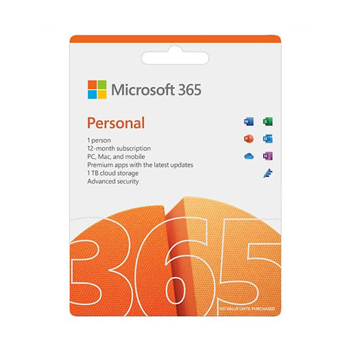 Phần mềm Microsoft 365 Personal English APAC EM Subscr 1YR Medialess P8 (QQ2-01398)