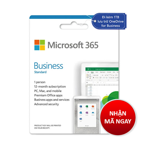 Phần mềm Microsoft365 Bus Std Retail All Lng APAC EM SubPKL 1YR Online DwnLd NR (KLQ-00209)
