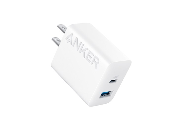 Bộ sạc nhanh 2 cổng USB Type-C 20W Anker B2348 kèm Cáp Type C - Type C