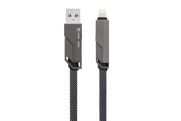 Cáp sạc nhanh đa năng 4 in 1 Lightning Type C 60W 1m Xmobile CS250