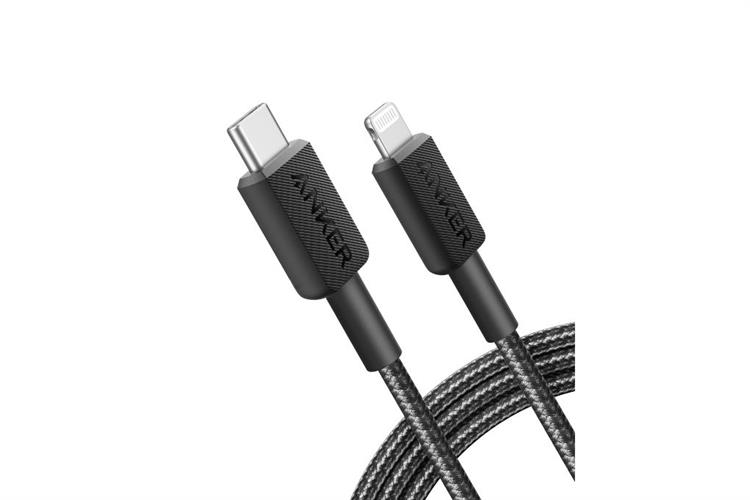 Cáp sạc nhanh Type C - Lightning MFI 20W 1.8m Anker 322 A81B6
